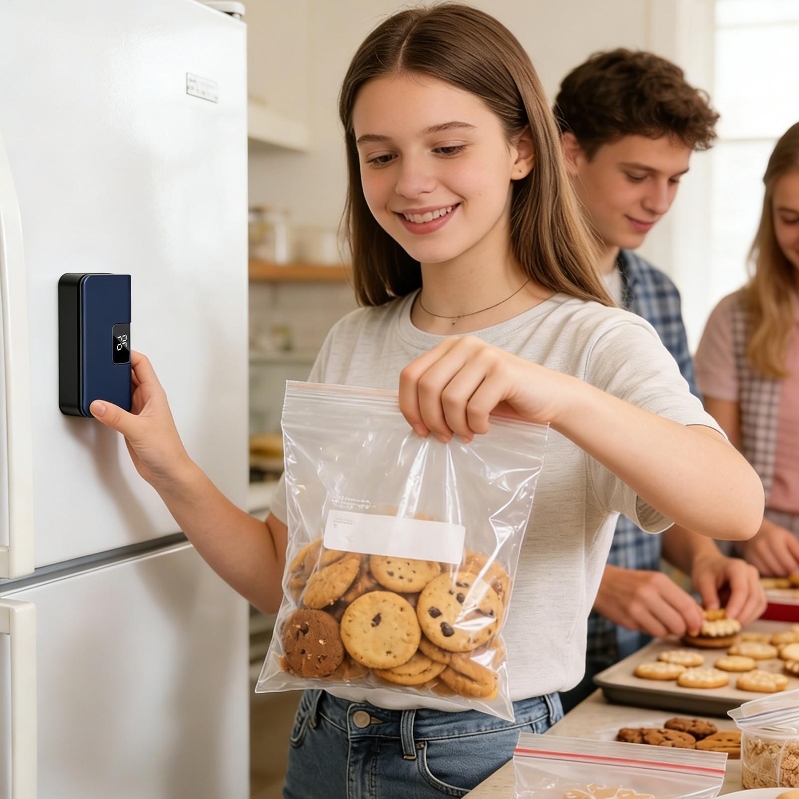 Food Prep Snacks - جهاز إعادة تغليف الأكياس الصغيرة بشاشة