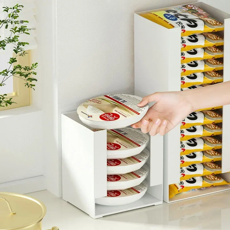 Food Snacks Packets - حامل عمودي للنودلز الفورية، منظم تخزين