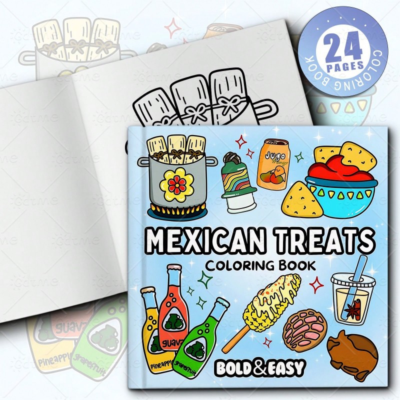 كتاب تلوين الوجبات الخفيفة الم - مراجعة Food Y Snacks Coloring Book وسعره