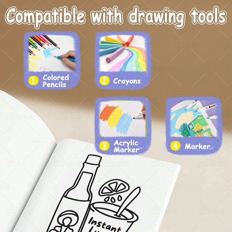 كتاب تلوين الوجبات الخفيفة الم - مراجعة Food Y Snacks Coloring Book وسعره