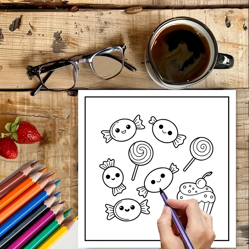 كتاب تلوين للبالغين بتصميمات ط - مراجعة Food Y Snacks Coloring Book وسعره