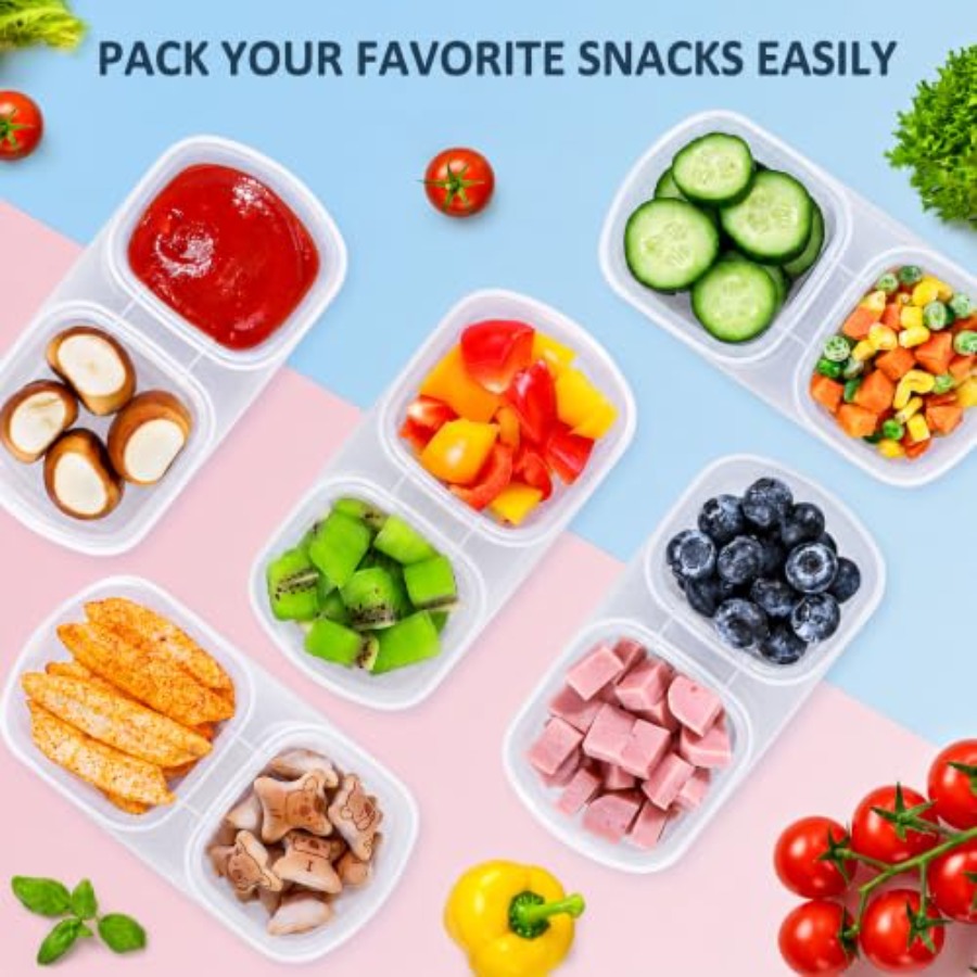 عبوة من 5 حاويات وجبات خفيفة ق - مراجعة Food Prep Snacks وسعره