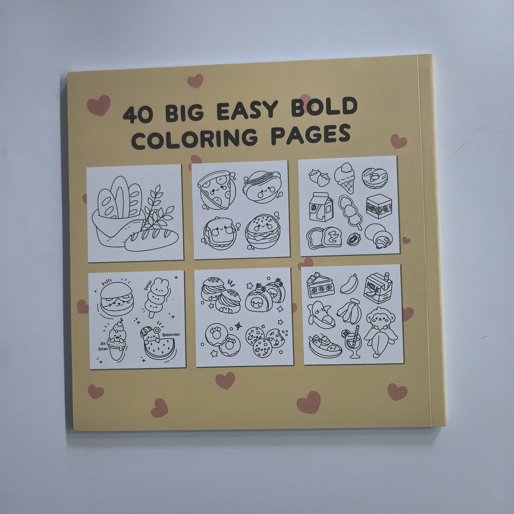كتاب تلوين سهل الجريء للمشروبا - مراجعة Food Y Snacks Coloring Book وسعره