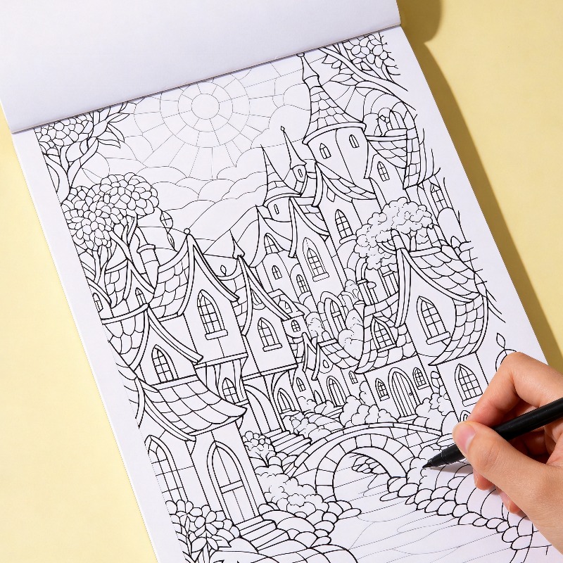 كتاب تلوين يدوي الصنع للبالغين - مراجعة Food Y Snacks Coloring Book وسعره